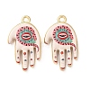 Religion Printed Alloy Pendants AL-CBA7256-24G-2