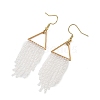 Glass Beaded Dangle Earrings EJEW-MZ00749-03-4