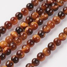 Natural Tiger Eye Bead Strand G-G680-48