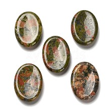 Oval Natural Unakite Worry Stone G-H073-06B