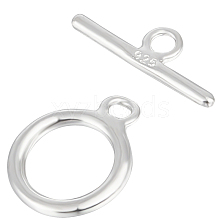 Beebeecraft 5 Sets 925 Sterling Silver Ring Toggle Clasps STER-BBC0002-18