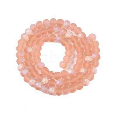 Transparent Glass Beads Strands EGLA-A044-T6mm-MB21-1