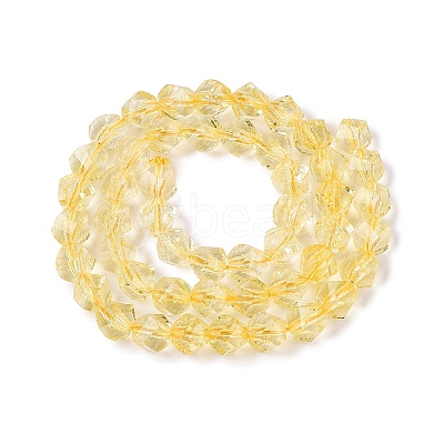 Crackle Transparent Glass Beads Strands GLAA-N068-02A-10-1