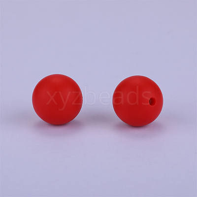 Round Silicone Focal Beads SI-JX0046A-52-1