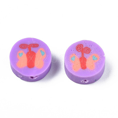 Handmade Polymer Clay Beads X-CLAY-N006-48-1