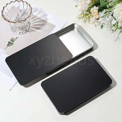 2Pcs Slide Top Tinplate Trinket Storage Boxes CON-SP0001-22B-03-1