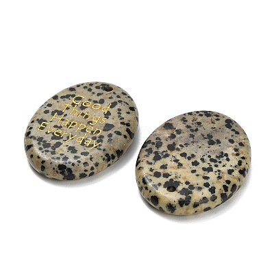 Natural Dalmatian Jasper Pendants G-K353-06G-1