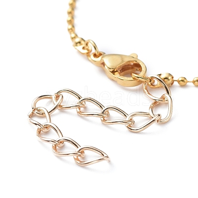 Brass Ball Chains Necklace Making NJEW-JN02838-03-1