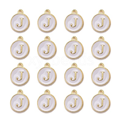 Golden Plated Alloy Charms LS-X-ENAM-S118-01J-1