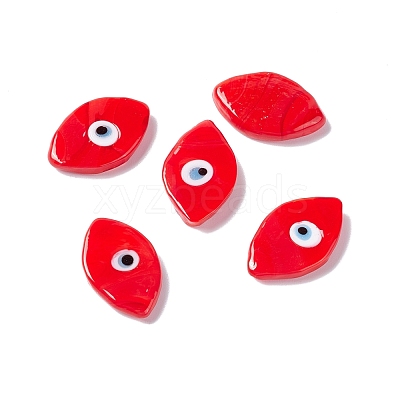 Handmade Evil Eye Lampwork Cabochons LAMP-F025-06C-1