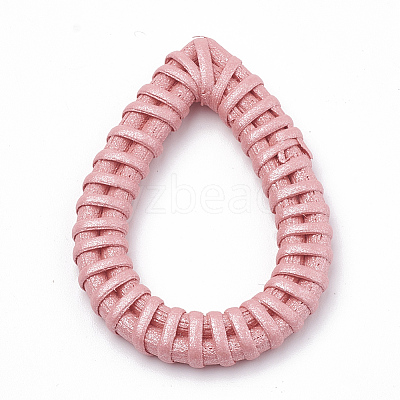 Handmade Spray Painted Reed Cane/Rattan Woven Linking Rings LS-WOVE-N007-05D-1