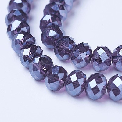 Electroplate Glass Beads Strands EGLA-A034-T2mm-A16-1