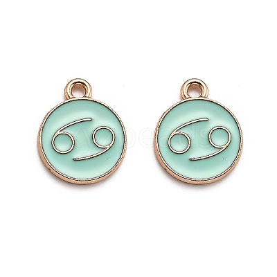 Alloy Enamel Pendants ENAM-S124-01A-15D-1