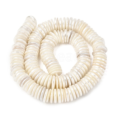 Electroplated Shell Pearl Beads Strands BSHE-B009-E01-2x11mm-1