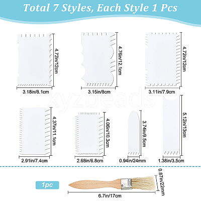 1Set PP Plastic Spatulas Set DIY-GF0005-26-1