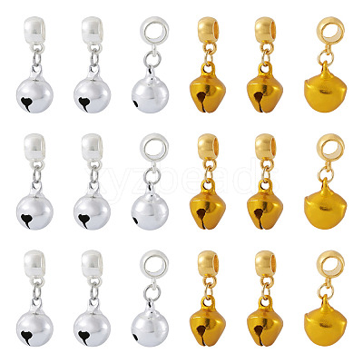 40Pcs 2 Colors Brass Pendants KK-TA0003-22-1