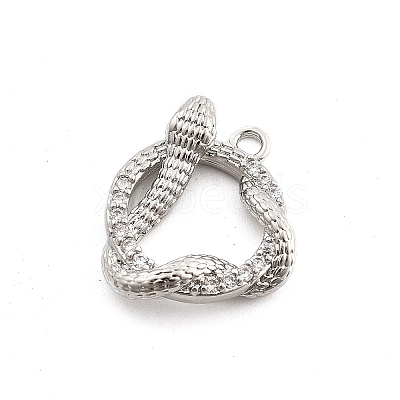 Brass Micro Pave Cubic Zirconia Pendants LS-KK-M321-01B-P-1
