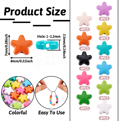 44Pcs 11 Colors Spray Painted Alloy Beads FIND-TA0003-02-1