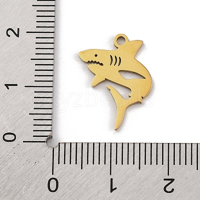 201 Stainless Steel Pendants STAS-U016-08G-02-1