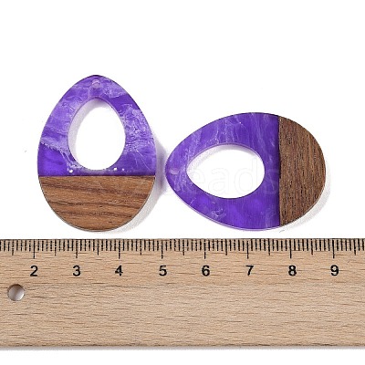 Resin & Wood Pendants WOOD-F015-17A-1