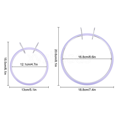 Ring Embroidery Plastic Hoops TOOL-GF0001-60-1