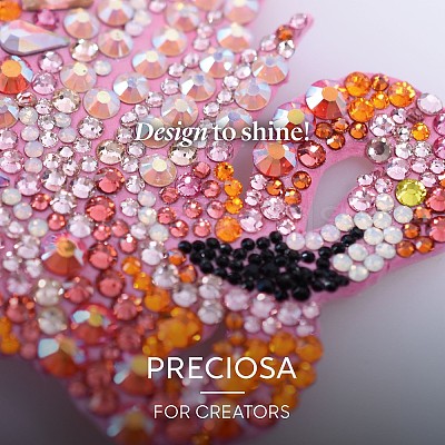 Preciosa® Crystal Hotfix Flatback Stones Y-PRC-HSS12-30050-1
