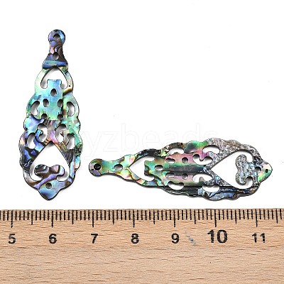 Acrylic Shell Pendants OACR-B039-01-1