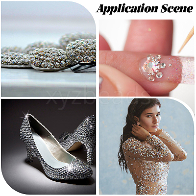 950Pcs Resin Rhinestone Cabochons CRES-WH20004-03C-1