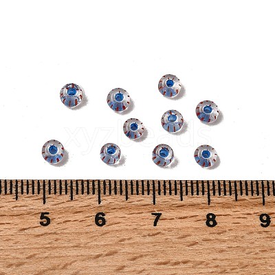Transparent Stripe Glass Seed Beads GLAA-NH0001-06I-1