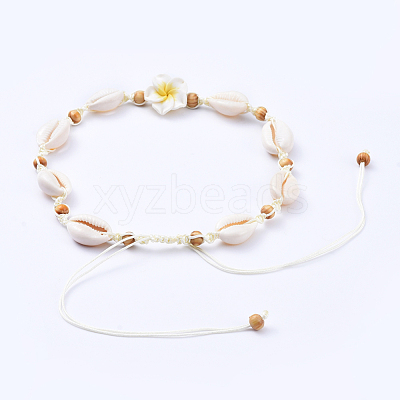 Adjustable Nylon Thread Braided Bead Necklaces NJEW-JN02794-M-1