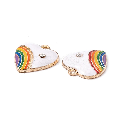 Alloy Enamel Pendant ENAM-H039-07G-1