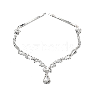 Alloy Rhinestone Hair Chain OHAR-M044-01S-1