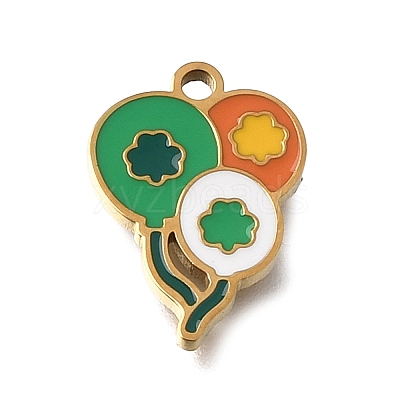304 Stainless Steel Enamel Pendants SA-CBAA2E4-01C-G-1