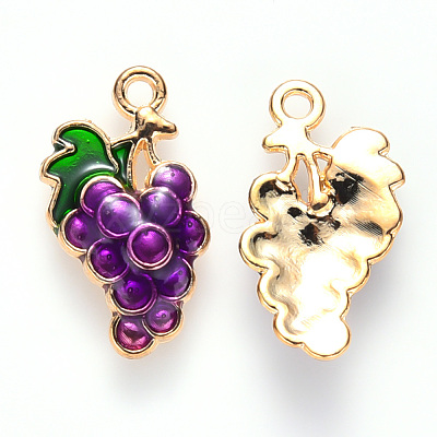Autumn Theme Alloy Enamel Pendants X-ENAM-S121-080-1