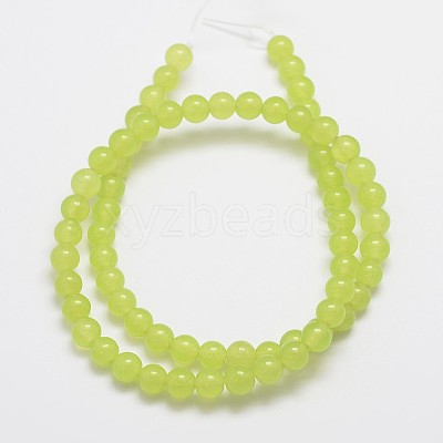 Natural & Dyed Malaysia Jade Bead Strands X-G-A146-6mm-A27-1
