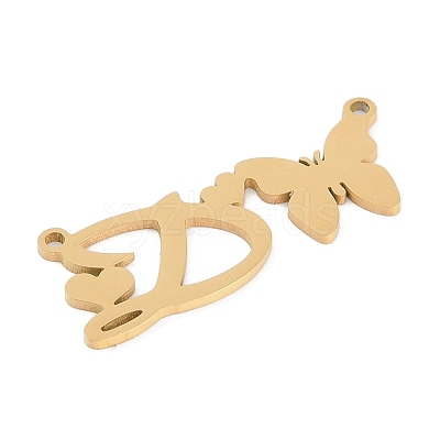 304 Stainless Steel Pendants STAS-L279-002G-D-1