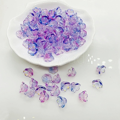 Glass Bead Caps GLAA-WH0033-90C-1