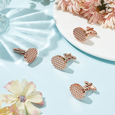 2 Pairs Brass Cufflinks for Men FIND-WR0011-06-1
