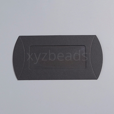 Kraft Paper Pillow Candy Box CON-WH0070-97A-01-1