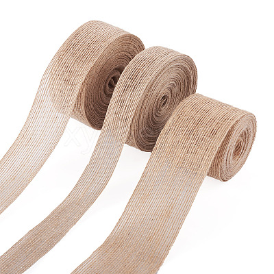 3 Rolls 3 Styles Burlap Ribbon OCOR-YS0001-04-1