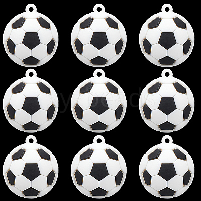 10Pcs PVC & Iron Charms FIND-SC0022-19-1