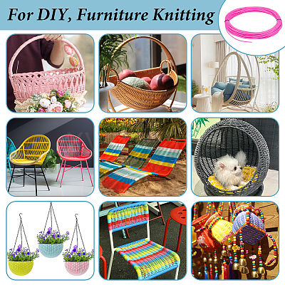 Plastic Rattan Wicker Strips DIY-WH0816-132E-1