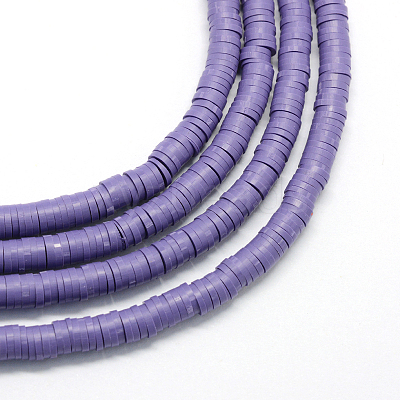 Handmade Polymer Clay Heishi Beads X-CLAY-R067-8.0mm-03-1