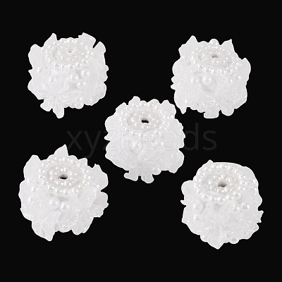 Polymer Clay with Imitation Pearl Beads CLAY-TAC0020-02A-1