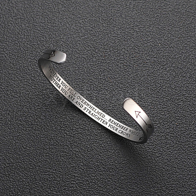 Tarnish Resistant 304 Stainless Steel Cuff Bangle WU8630-3-1