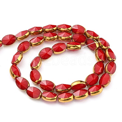 Electroplate Glass Beads Strands EGLA-G037-03A-HP02-1