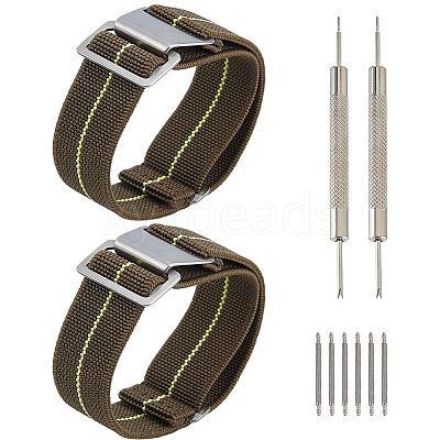 Nylon Watch Bands AJEW-WH0643-117D-1