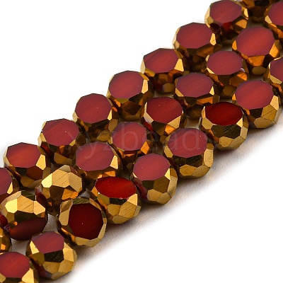 Electroplate Glass Beads Strands EGLA-G037-02A-HP01-1
