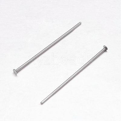 Tarnish Resistant 304 Stainless Steel Flat Head Pins STAS-F117-58P-1.7x30-1
