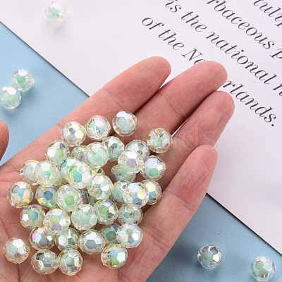 Transparent Acrylic Beads TACR-S152-04B-SS2111-1